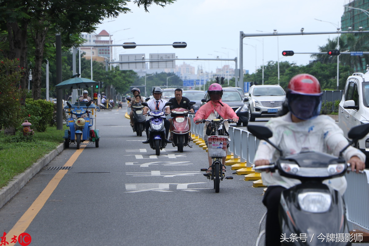深圳首条非机动车道在沙井建成