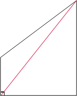 (2)在梯形中画一条线段,分成一个钝角三角形和一个直角三角形.