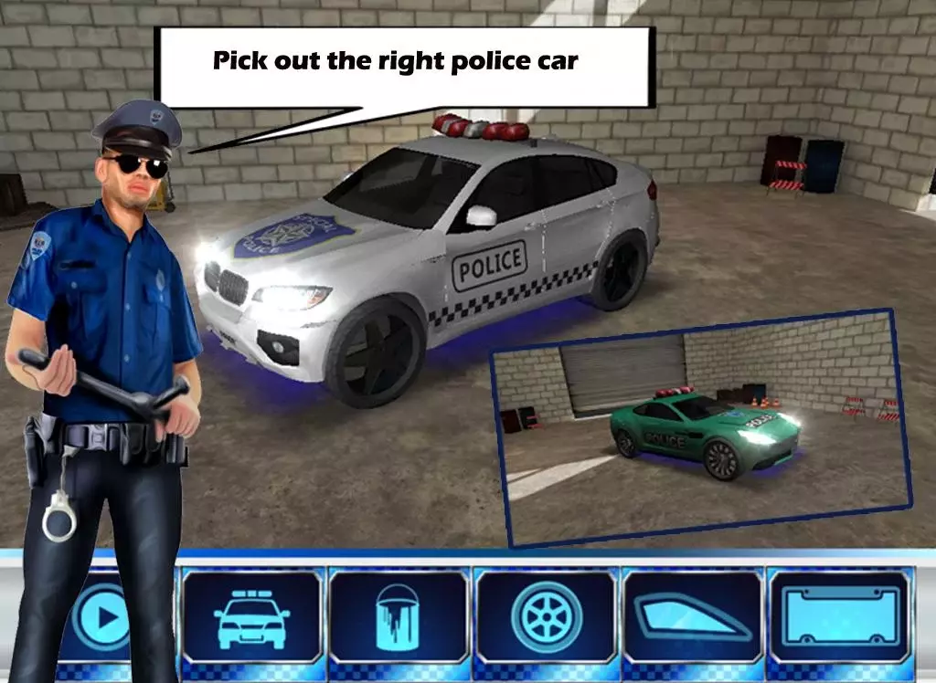 ultra 3d police car parking 2