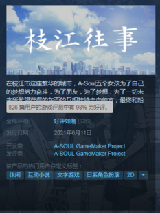 国产avg枝江往事steam好评如潮音乐美工给力