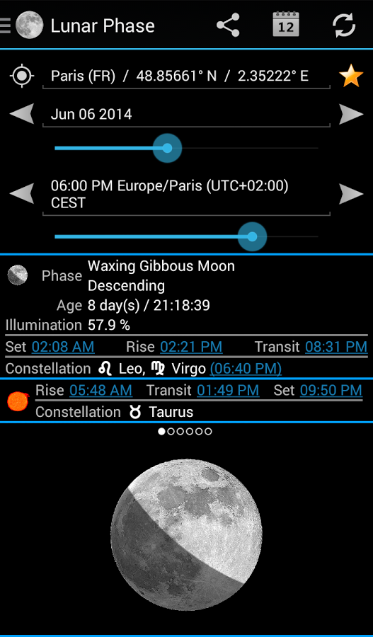 lunar phase for android wear