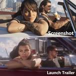 GTA6新预告对比旧画面 海滩、汽车、天际线