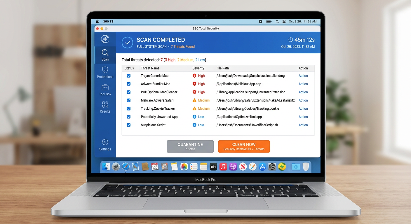 A macOS Activity Monitor screenshot highlighting a suspicious unknown process consuming high CPU usage, demonstrating how to identify potential malware on a Mac