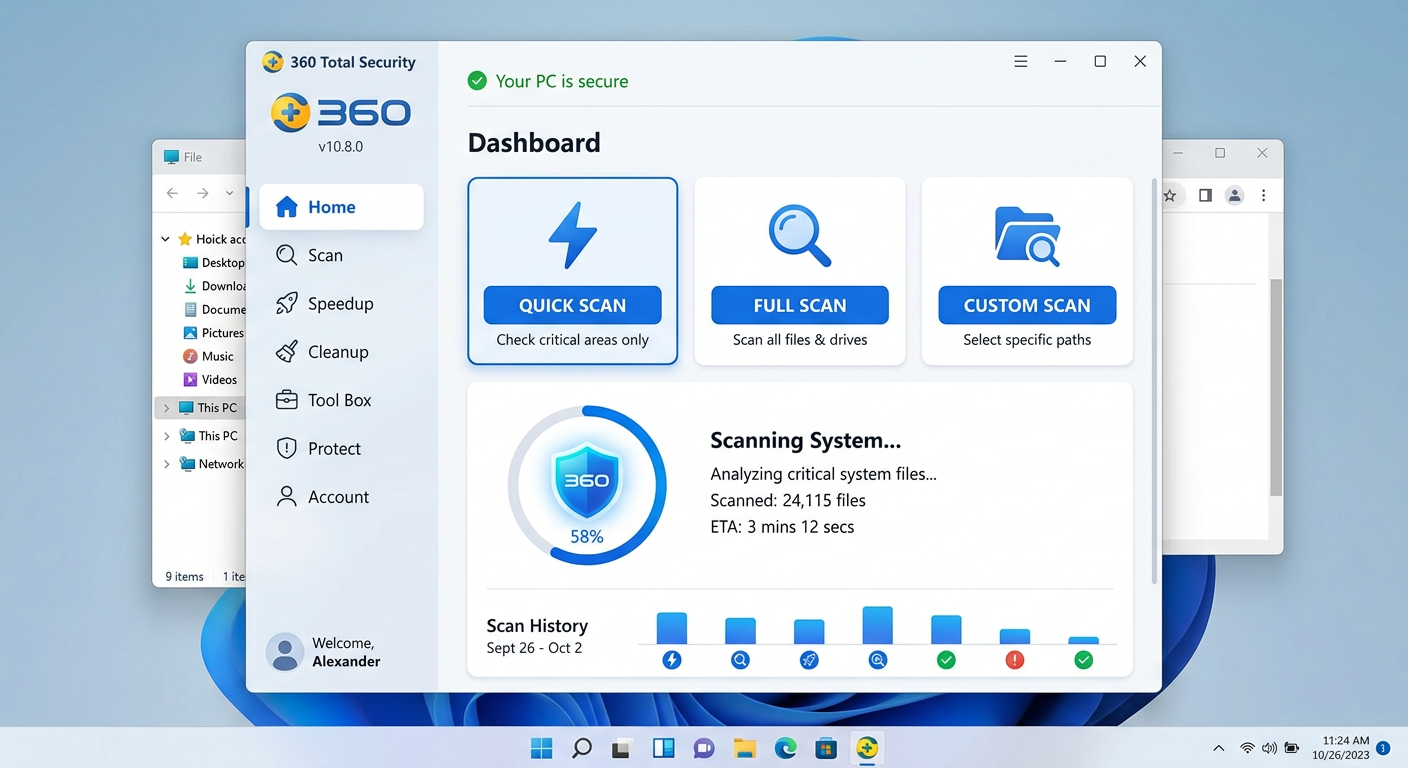 Windows Task Manager showing unusually high CPU and disk usage from unknown background processes, indicating potential malware infection