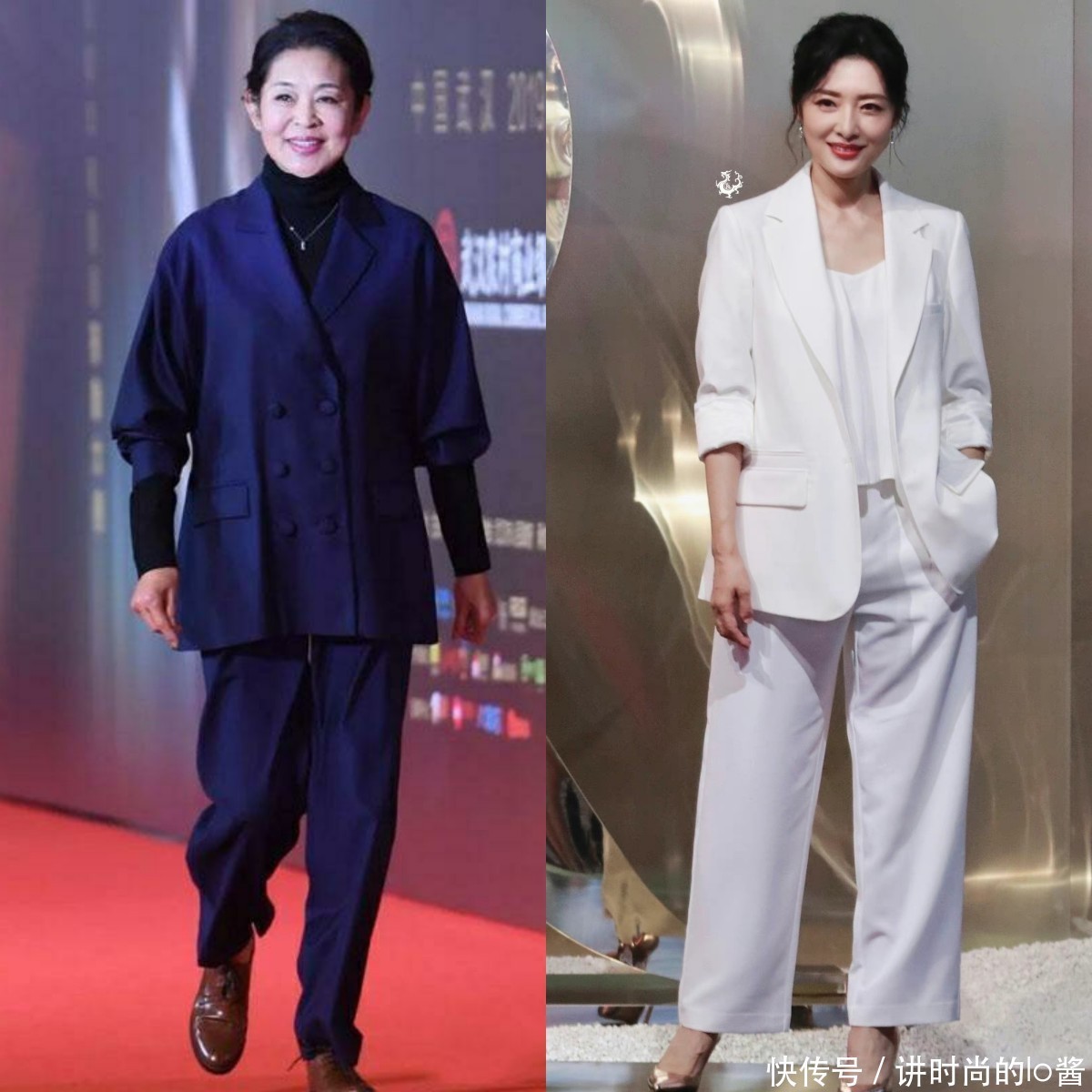 女西装 66岁的倪萍：因“发福”变成普通奶奶，但我却觉得她更优雅了- 360娱乐