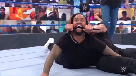 【英文解说】WWE SD 第1142期：残暴艾吉铁棍锁喉乌索兄弟