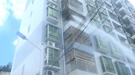 广东紫金县城一小区保障房着火被及时扑灭，无人员伤亡