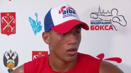 国际拳联青年世界锦标赛(采访) 81KG冠军古巴选手Morrel Gutierrez osvary david