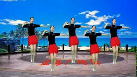 蓝莓思洁广场舞 一支非常甜蜜欢快的恩爱情歌《纤夫的爱》送给大家 舞蹈更好看 一起欣赏吧