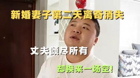 品人生百味第二季 00后新婚妻子第二天离奇消失，丈夫倾尽所有，却换来一场空！