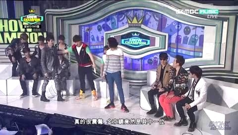 EXO MBC Show Champion 访谈 中文字幕 Part2 12/04/24-EXO-K