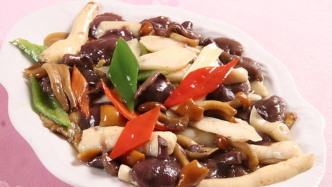 爱尚美食 菌菇小炒