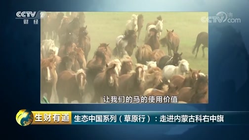生财有道 《生财有道》 20180911 生态中国系列（草原行）：走进内蒙古科右中旗