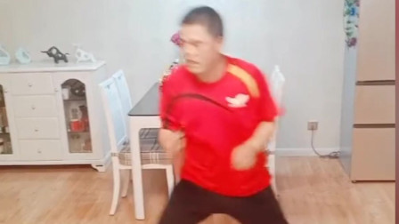乒乓球徒手挥拍，正手2点反手1点全台加推侧扑练习