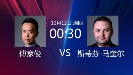 2019斯诺克 傅家俊VS斯蒂芬-马奎尔