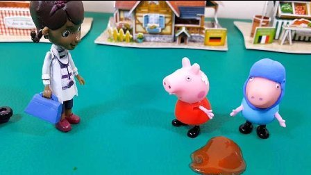 三分钟爸爸 2016 小猪佩奇:玩滑板车摔破头 小医师大玩偶来包扎  847