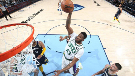 2021-2022赛季NBA集锦 梅尔顿24分 贝恩20+5 字母哥30+11 灰熊轻取雄鹿