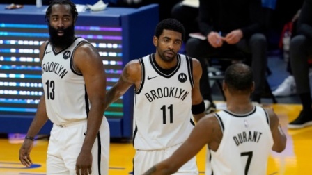NBA热辣资讯 篮网合计9名球员触发健康安全协议：三巨头+阿德等人在列