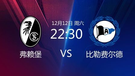 德甲联赛 20/21赛季 德甲第11轮 弗赖堡VS比勒费尔德