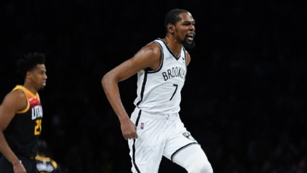NBA热辣资讯 杜兰特37+9+8 布朗22+7+5 篮网终结爵士三连胜