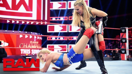 WWE RAW 2019 【RAW 09/09】娜塔的锁技如同人体版拧毛巾