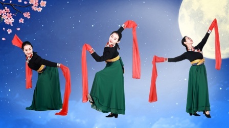 糖豆广场舞课堂《心上的罗加》优美藏族水袖舞教学