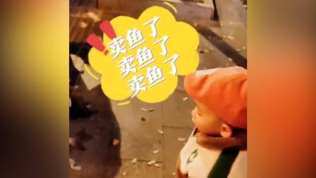 @所有人 社牛宝宝街头“嘶吼式”卖鱼：10分钟卖10条