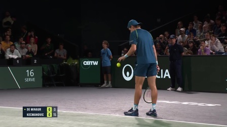 【全场回放】德米纳尔2-0凯茨玛诺维奇 2024ATP巴黎大师赛 第二轮
