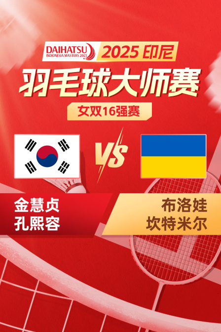 2025印尼羽毛球大师赛 女双16强赛 金慧贞/孔熙容VS布洛娃/坎特米尔