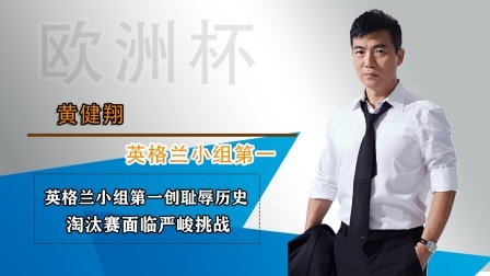 黄健翔辣评欧洲杯，英格兰小组第一拿得憋屈
