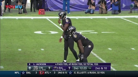 【NFL巨星风采】乌鸦队拉马尔-杰克逊第11周表现