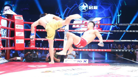 飞身进攻结果自己撂倒？日本老将马失前蹄被极速KO