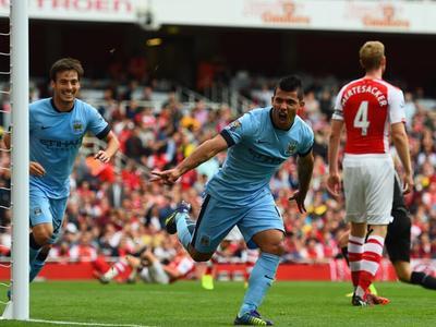 英格兰足球超级联赛 英超14/15赛季第4轮 阿森纳VS曼城