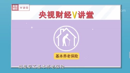 中国经济大讲堂 《央视财经V讲堂》 20190715 应对老龄化的三个支柱