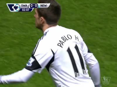 英格兰足球超级联赛 13-14赛季第14轮 斯旺西VS纽卡斯尔