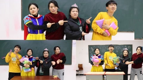 不同学生当老师发粘土，没想同学们公报私仇，倒霉的总是老师