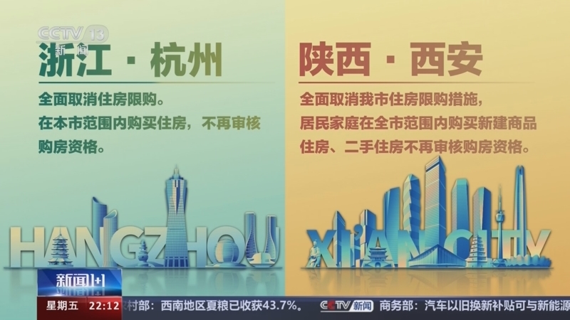 新闻1+1 《新闻1+1》 20240510 杭州西安全面取消限购，意味着什么？