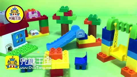 积木拼装视频 老虎的入侵积木游乐场