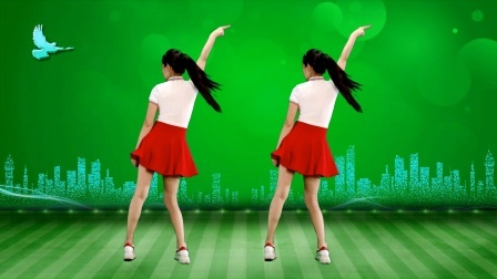 背面广场舞，动感弹跳32步《我的国》