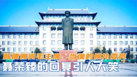 闻天下谈古今 陈赓询问毛主席：当谁的候补委员？聂荣臻的回复引人大笑