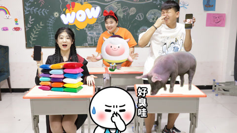 美女家务事 手机第一张照片是你的同桌，冬冬的同桌竟然是猪，你希望是谁呢？
