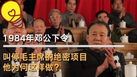 古今研究所 邓公下令，叫停毛主席的绝密项目，他为何这样做？