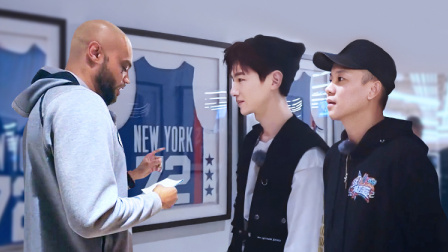 “追梦四子”篮网试训 美国街头单挑路人