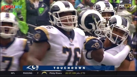 【NFL巨星风采】公羊队托德-格雷第5周表现