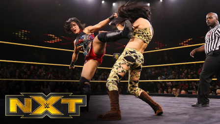 WWE在中国 【WWE NXT 534】中国女将李霞踩绳肘击加旋风腿 把阿莉亚送进医务室