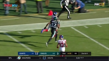 【NFL巨星风采】巨人队巴克利第12周表现