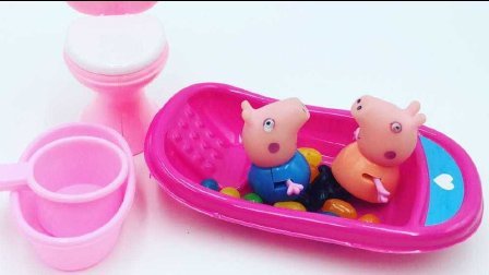 玩具SHOW小猪佩奇玩具 第一季 小猪佩奇的浴室套装玩具 佩奇和乔治一起洗澡过家家 34