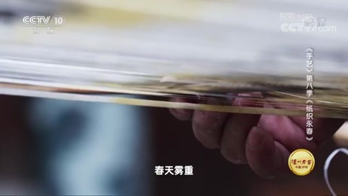 探索发现 《探索发现》 20181129 手艺 第八季 纸织永春