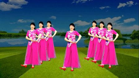 陕北情歌广场舞《梦中兰花花》是谁让你思念，优雅好看
