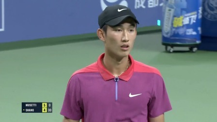 【原声纯享】商竣程2-0穆塞蒂 2024年ATP成都公开赛决赛